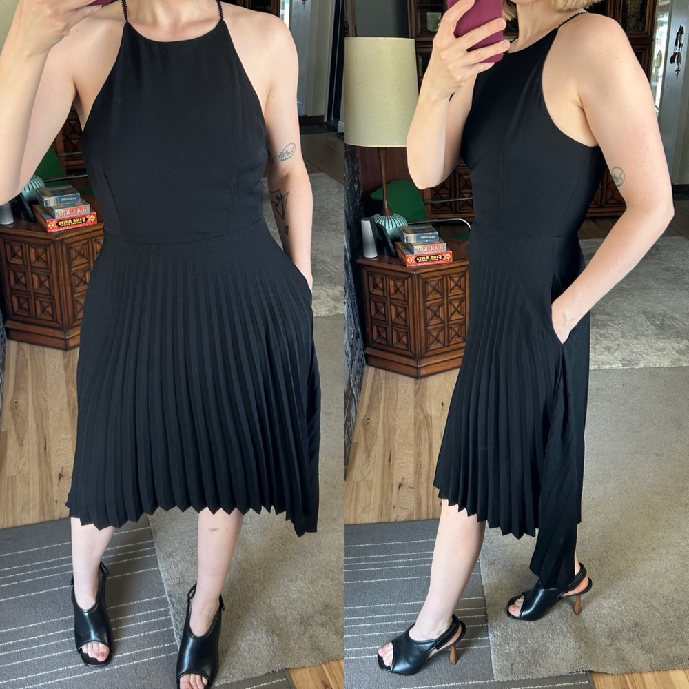 Line + Dot Black Sleeveless Dress